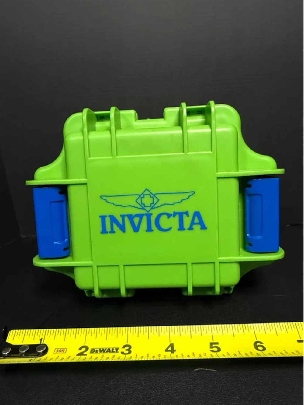 #706 Invicta Green Protective Watch Box Case with Foam Insert